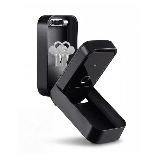 Smart Key Safe - mounted view with weatherproof housing