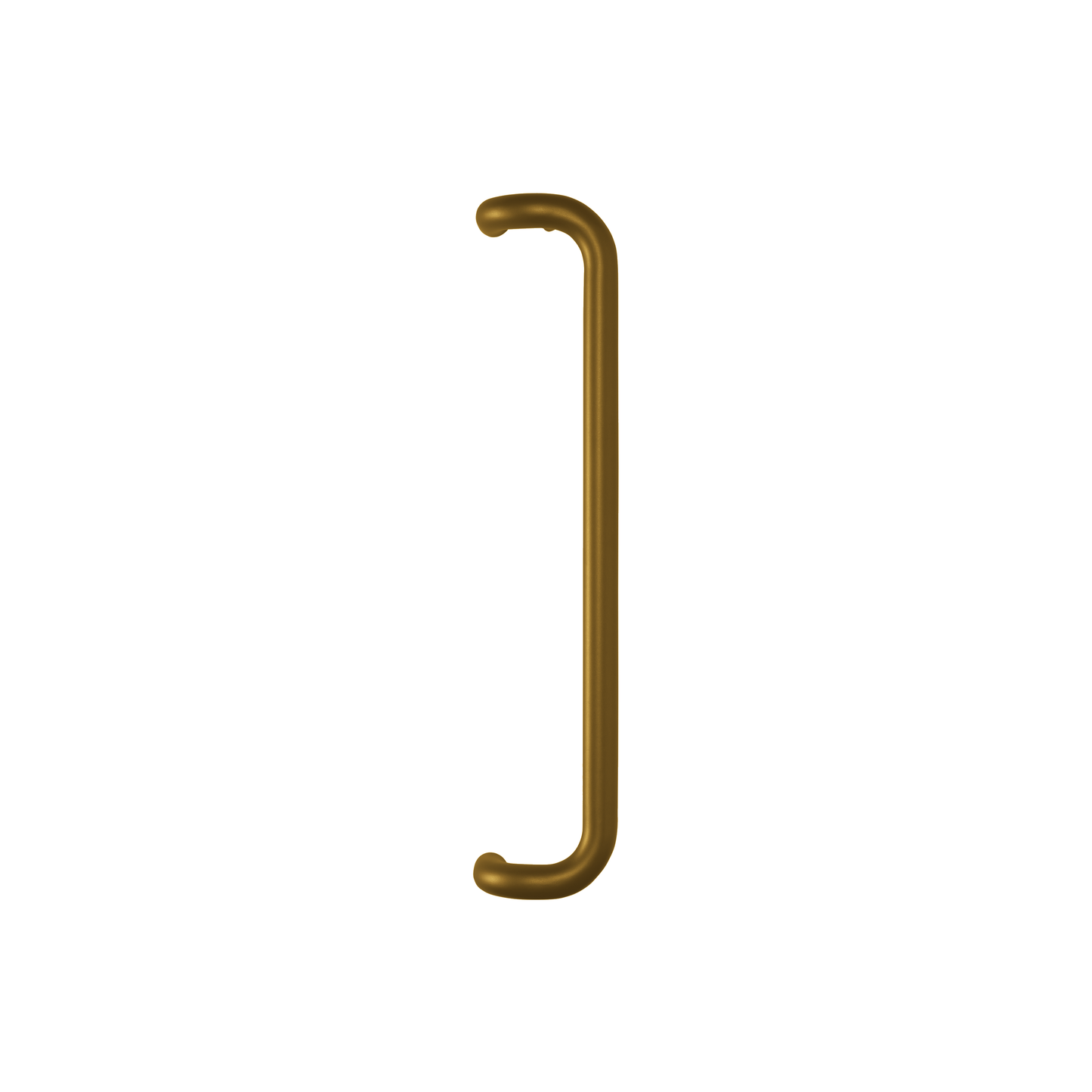 Round Offset Pull Handle in brass