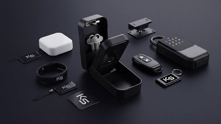 Smart lock accessories - fobs, key safe, remote, bracelet and cards