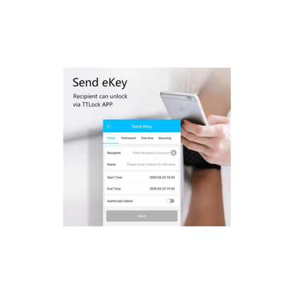 Smart Cupboard Lock TTLock app - send eKey to family or guests