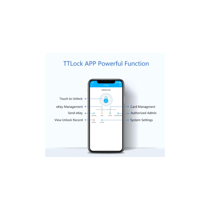 Smart Cupboard Lock TTLock app - powerful features: eKey management, card management, system settings