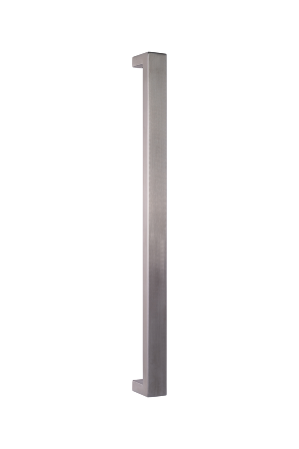Rectangle Pull Handle 40x20mm in brushed 316 stainless steel front view