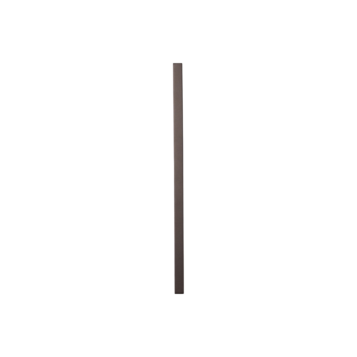 Square T-Bar pull handle 25mm in bronze, front view