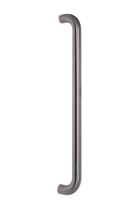 Straight D-Pull Handle 32mm in brushed 316 stainless steel front view