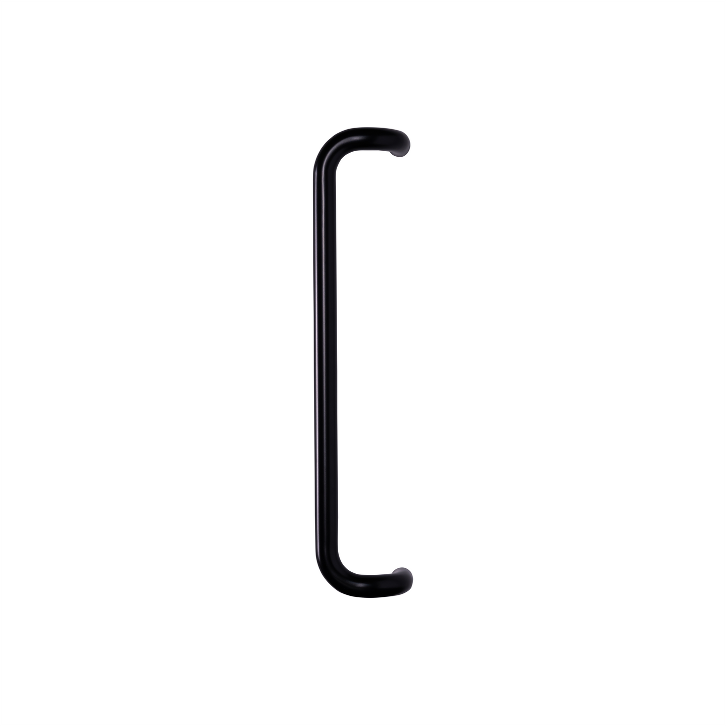 Round Offset Pull Handle 32mm in matte black powder coat