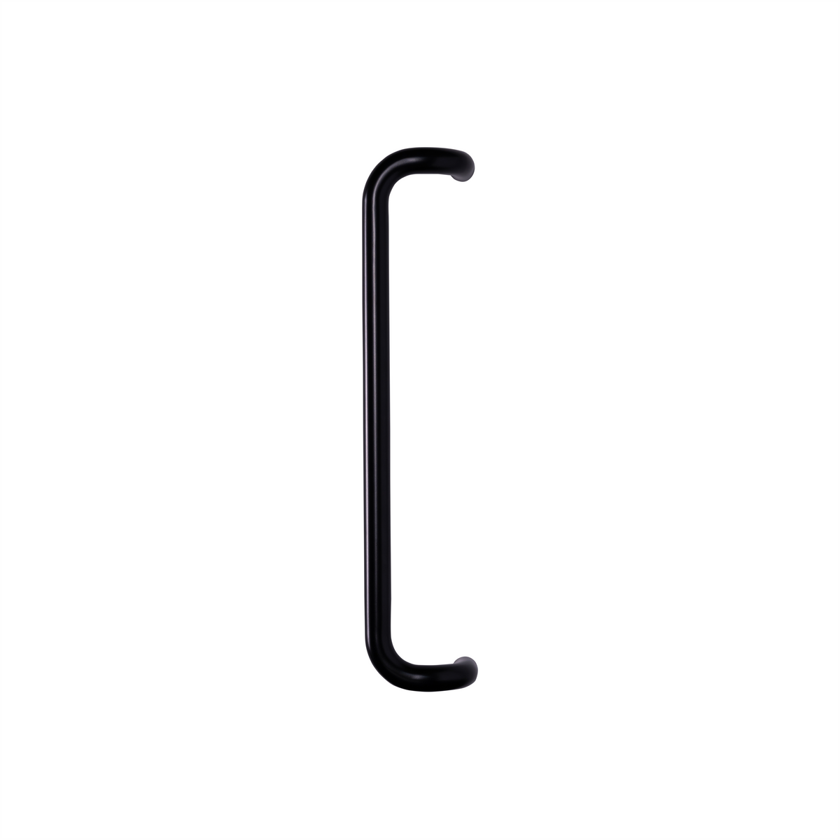 Round Offset Pull Handle 32mm in matte black powder coat