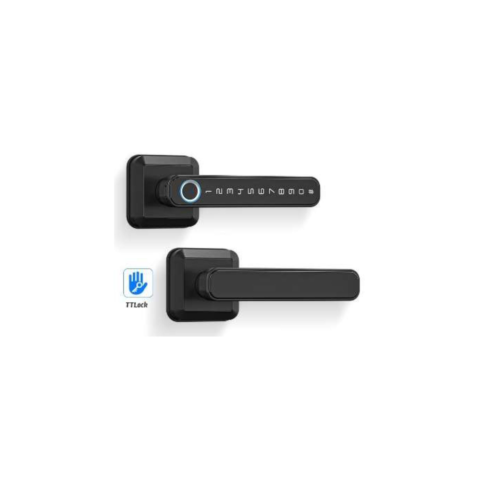 KSL Smart Lever Lock - lever handle with integrated keypad and fingerprint reader