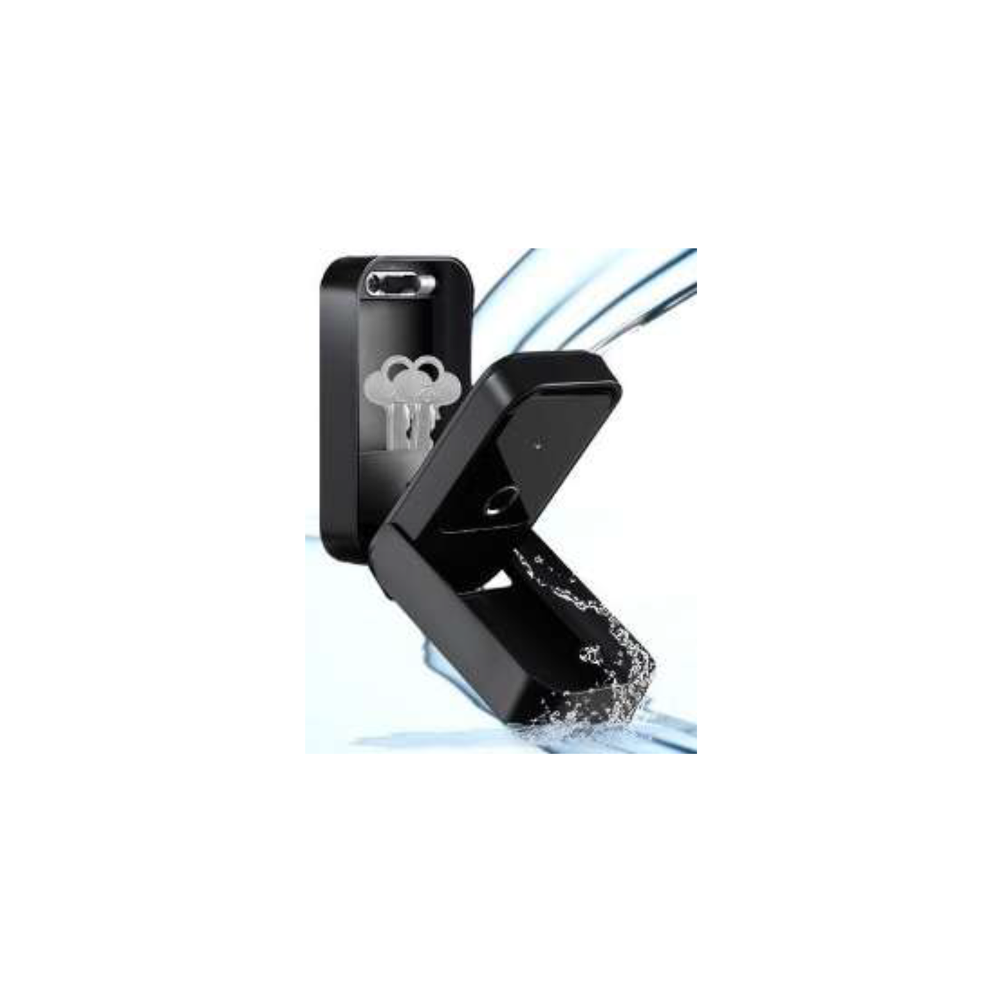 Smart Key Safe waterproof - showing interior keys