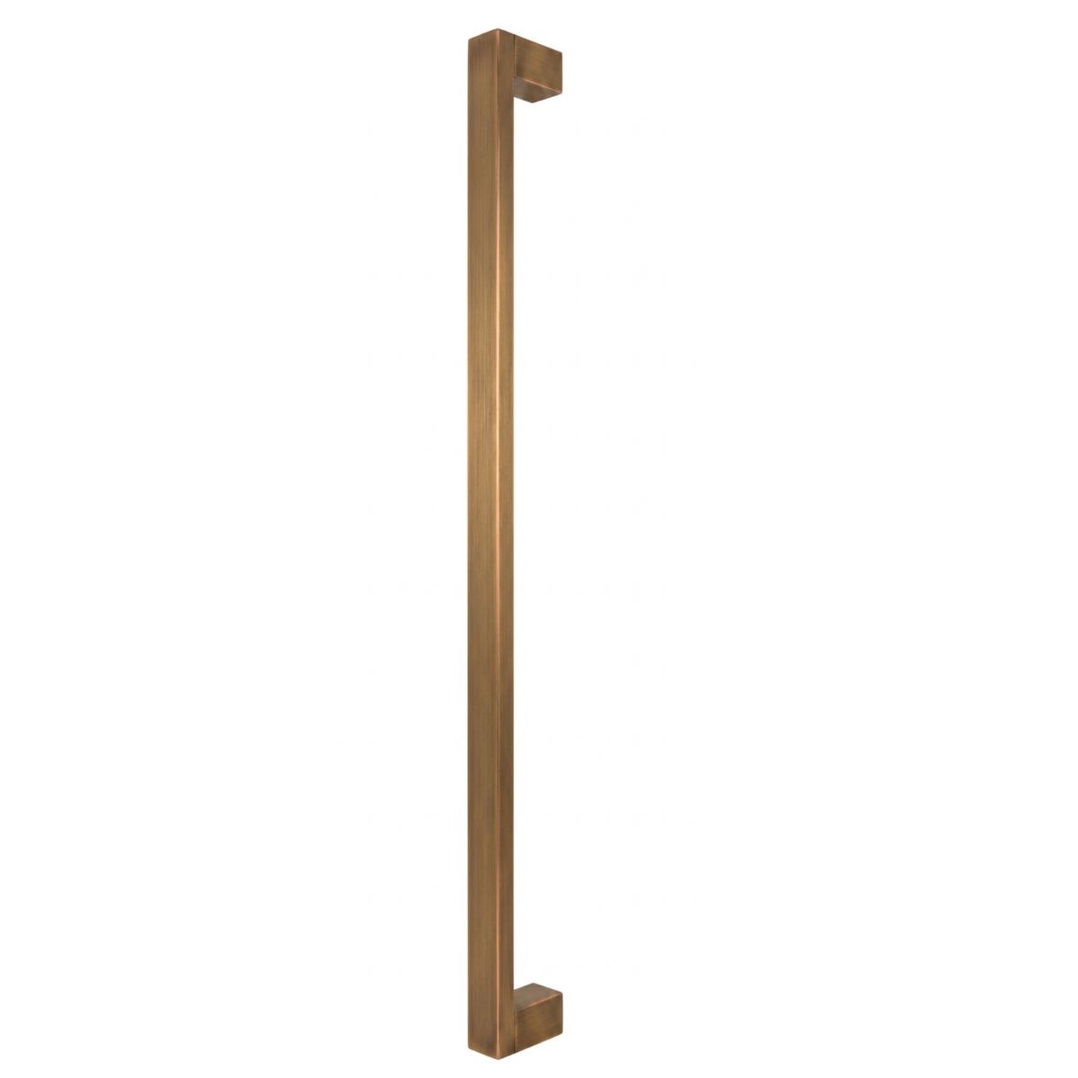Bluff Bar pull handle in bronze-finished solid brass