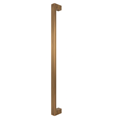 Bluff Bar pull handle in bronze-finished solid brass