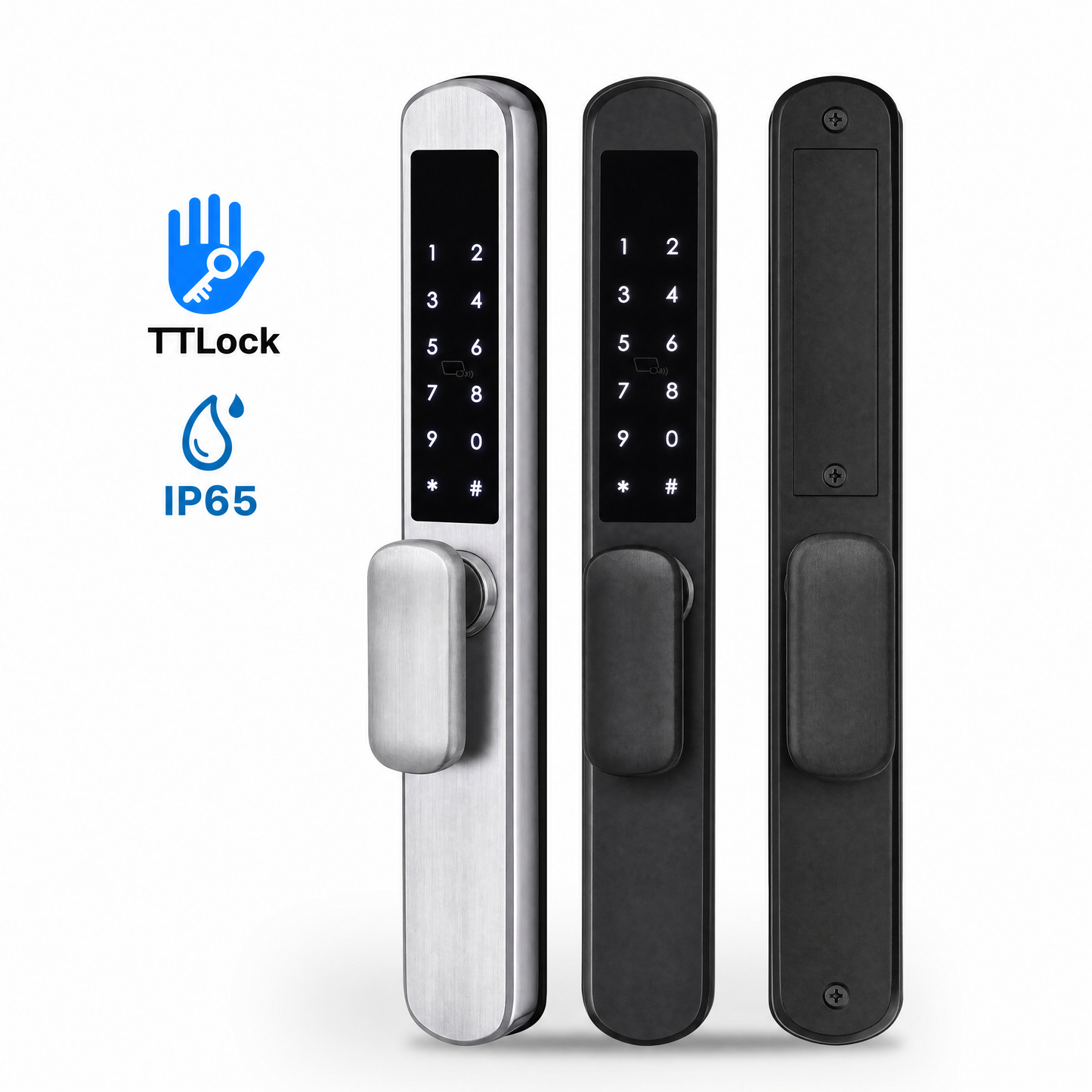KS300 Smart Lock in silver and black with TTLock and IP65 ratings