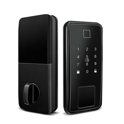 KS150 Smart Deadbolt in matte black
