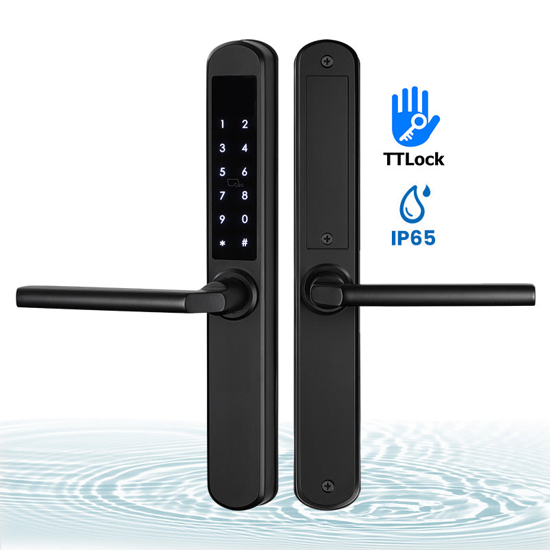 KS300 Smart Lock in matte black with TTLock and IP65 rating