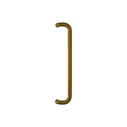 Round Offset Pull Handle in brass