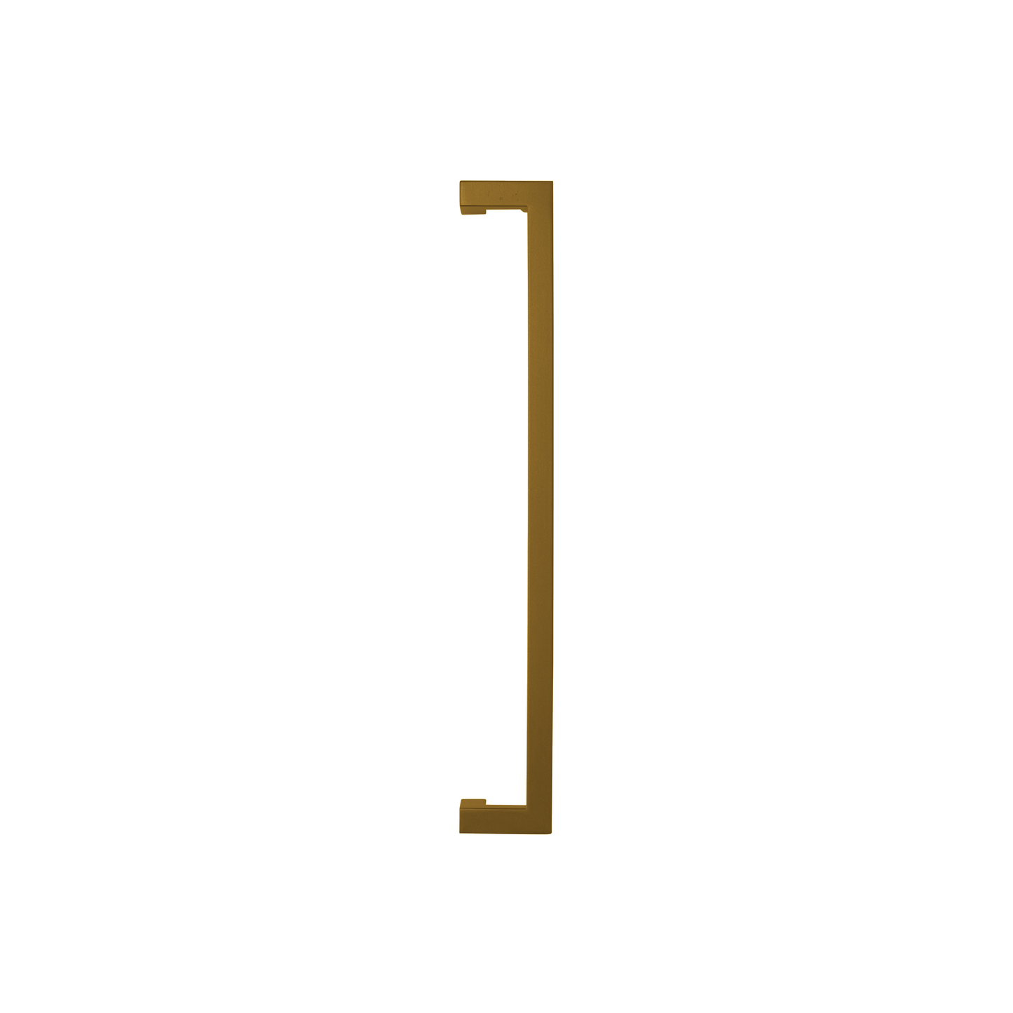 Square Offset Pull Handle in brass