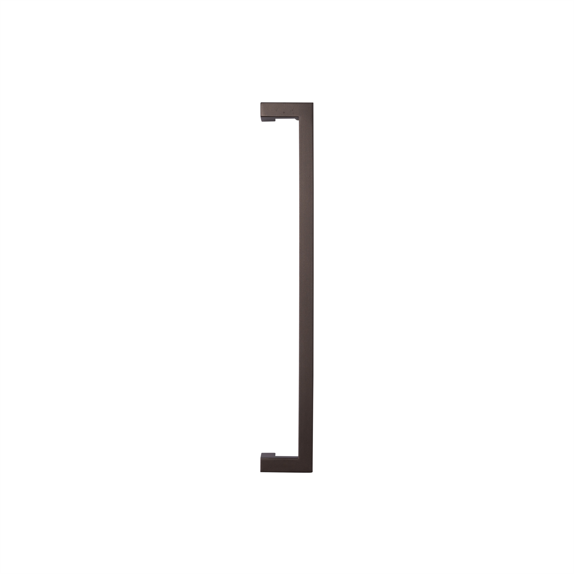 Square Offset Pull Handle in bronze