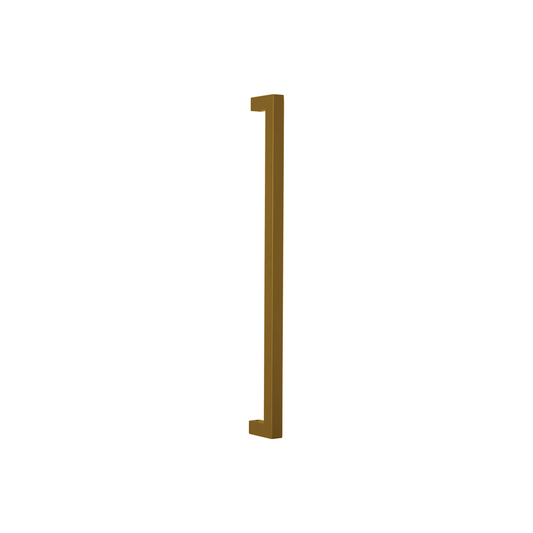 Straight Square Pull Handle in brass